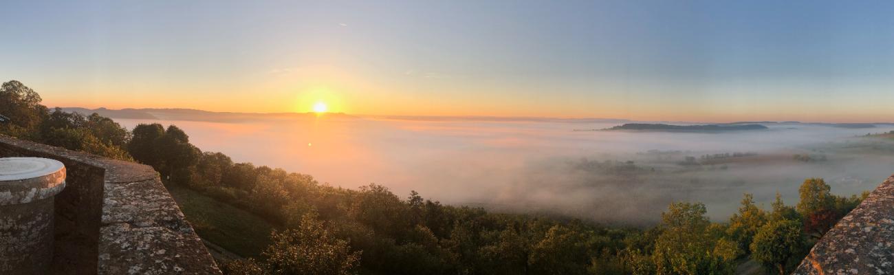 Zonsopgang boven Cure